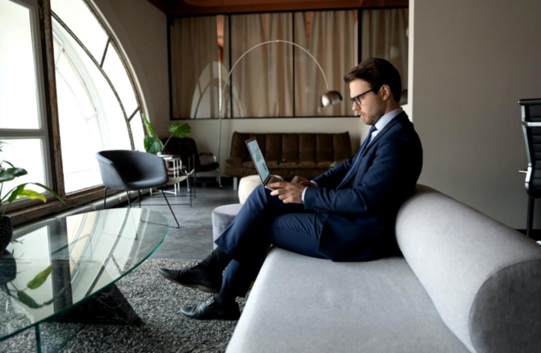 Χώρος εργασίας με σύγχρονο εξοπλισμό για διαδικτυακές εκπαιδεύσεις